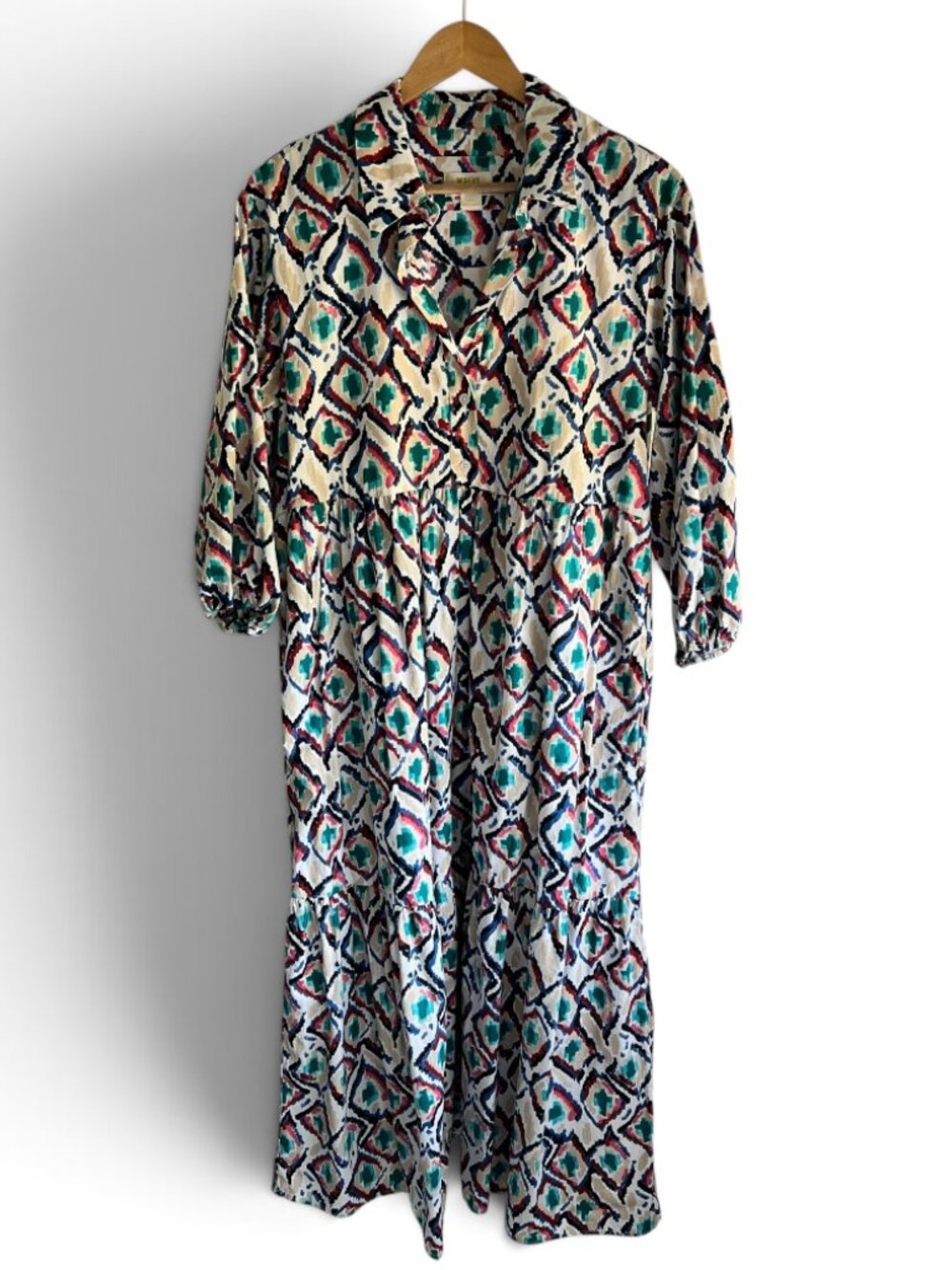 Anthropologie Maeve Bettina Tiered Shirt Dress - Size Medium